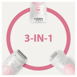 Braun Epilator Silk-épil 5-620 Wit/Roze -Kortingswinkel voor verzorgingsproducten 1003841 2