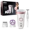 Braun Silk-épil 9 9-980 Epilator Wit / Roségoud -Kortingswinkel voor verzorgingsproducten 1003890
