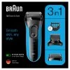 Braun Elektrisch Scheerapparaat Series 3 3010BT Zwart / Blauw -Kortingswinkel voor verzorgingsproducten 1003941