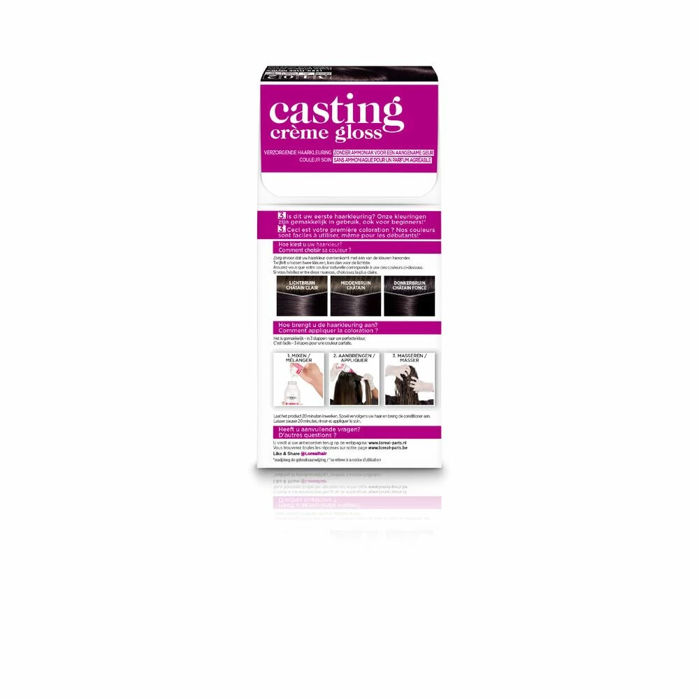 L'Oreal Lu0027Oréal Casting Crème Gloss Haarkleuring 3102 - Cool Dark Brown 4 L'Oreal Lu0027Oréal Casting Crème Gloss Haarkleuring 3102 - Cool Dark Brown - Afbeelding 2