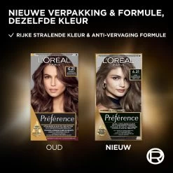 L'Oreal Lu0027Oréal Preference Haarkleuring 6.21 Zurich - Zeer Licht Koel Bruin -Kortingswinkel voor verzorgingsproducten 1011776 3