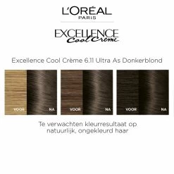 L'Oreal Lu0027Oréal Excellence Cool Cream 6.11 - Ultra Ash Donkerblond -Kortingswinkel voor verzorgingsproducten 1011790 3