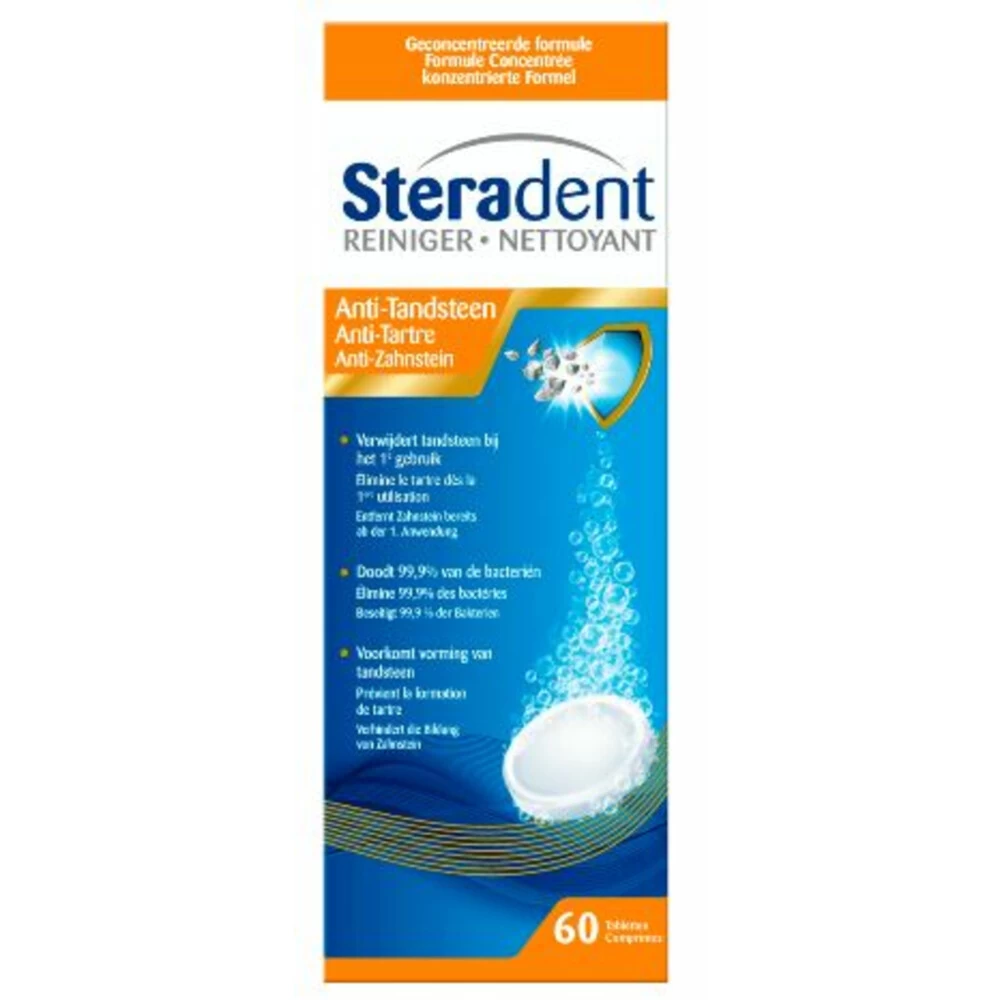4x Steradent Anti Tandsteen Pro Plus 3 4x Steradent Anti Tandsteen Pro Plus