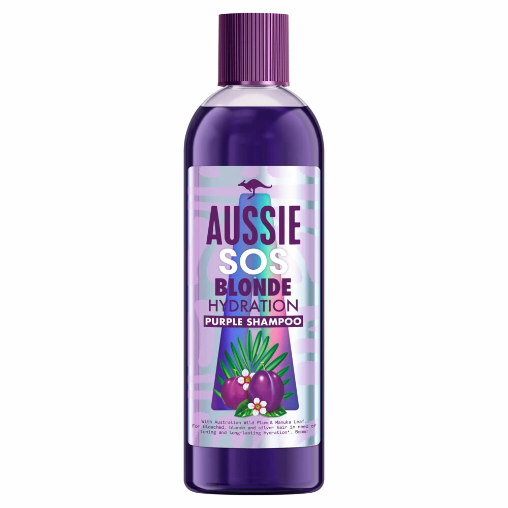 6x Aussie Zilvershampoo SOS Blond Hydration Vegan 3 6x Aussie Zilvershampoo SOS Blond Hydration Vegan