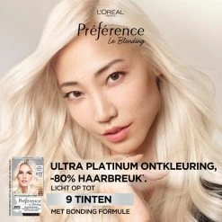 L'Oreal Lu0027Oréal Preference Haarkleuring Ultra Platinum - Platinum Blond - Ontkleuring -Kortingswinkel voor verzorgingsproducten 1018806 3