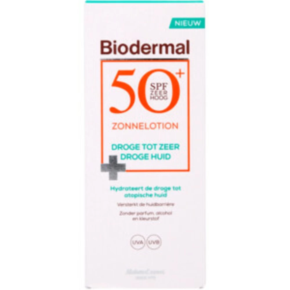 Biodermal SPF 50 Zonnelotion Droge Huid 4 Biodermal SPF 50 Zonnelotion Droge Huid - Afbeelding 2