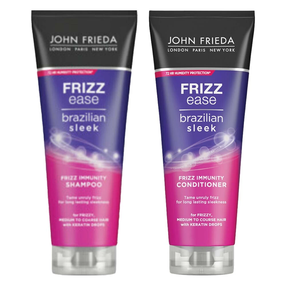 John Frieda Frizz Ease Brazillian Sleek Frizz Immunity Pakket 3 John Frieda Frizz Ease Brazillian Sleek Frizz Immunity Pakket