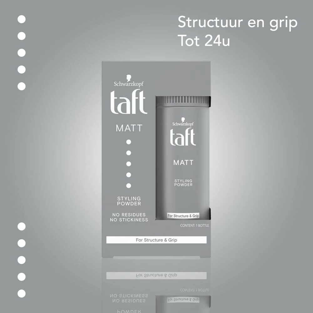 6x Taft Styling Poeder Matt 4 6x Taft Styling Poeder Matt - Image 2
