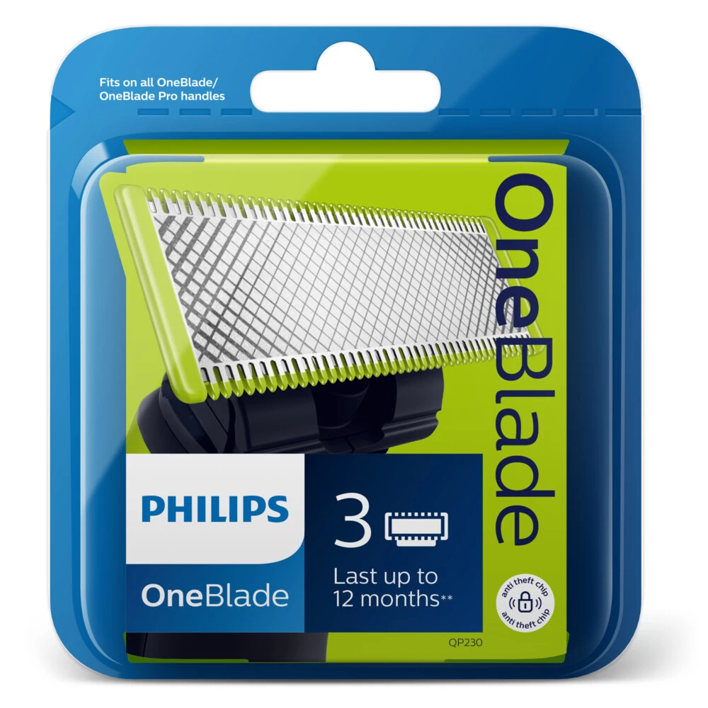 Philips OneBlade Vervangmesjes QP230/50 3 Philips OneBlade Vervangmesjes QP230/50