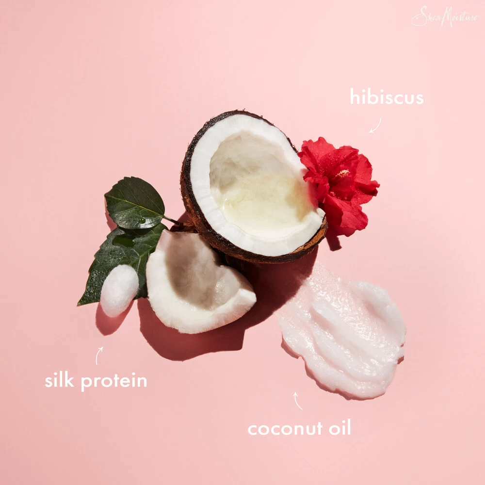 Shea Moisture Coconut & Hibiscus Curl & Shine Conditioner 5 Shea Moisture Coconut & Hibiscus Curl & Shine Conditioner - Afbeelding 3