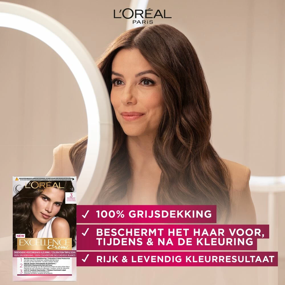 L'Oreal Lu0027Oréal Excellence Creme 7.7 Honingbruin 4 L'Oreal Lu0027Oréal Excellence Creme 7.7 Honingbruin - Afbeelding 2