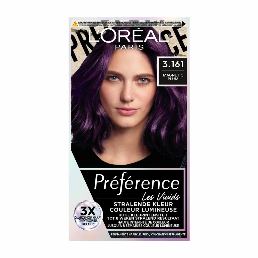 L'Oreal Lu0027Oréal Preference Vivids Haarkleuring 3.161 Magnetic Plum 3 L'Oreal Lu0027Oréal Preference Vivids Haarkleuring 3.161 Magnetic Plum
