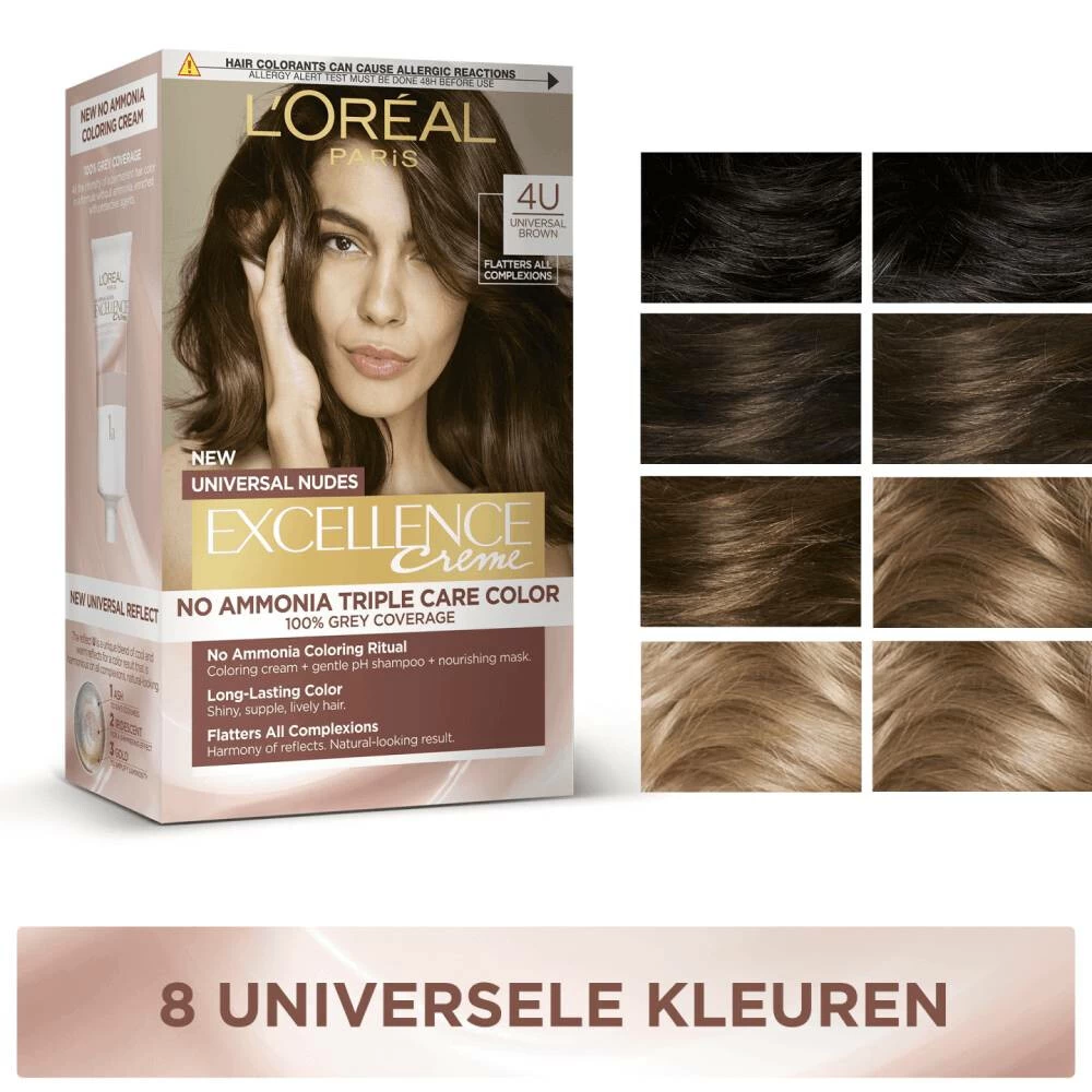 L'Oreal Lu0027Oréal Excellence Creme Universal Nudes 7U Universeel Middenblond 8 L'Oreal Lu0027Oréal Excellence Creme Universal Nudes 7U Universeel Middenblond - Image 6