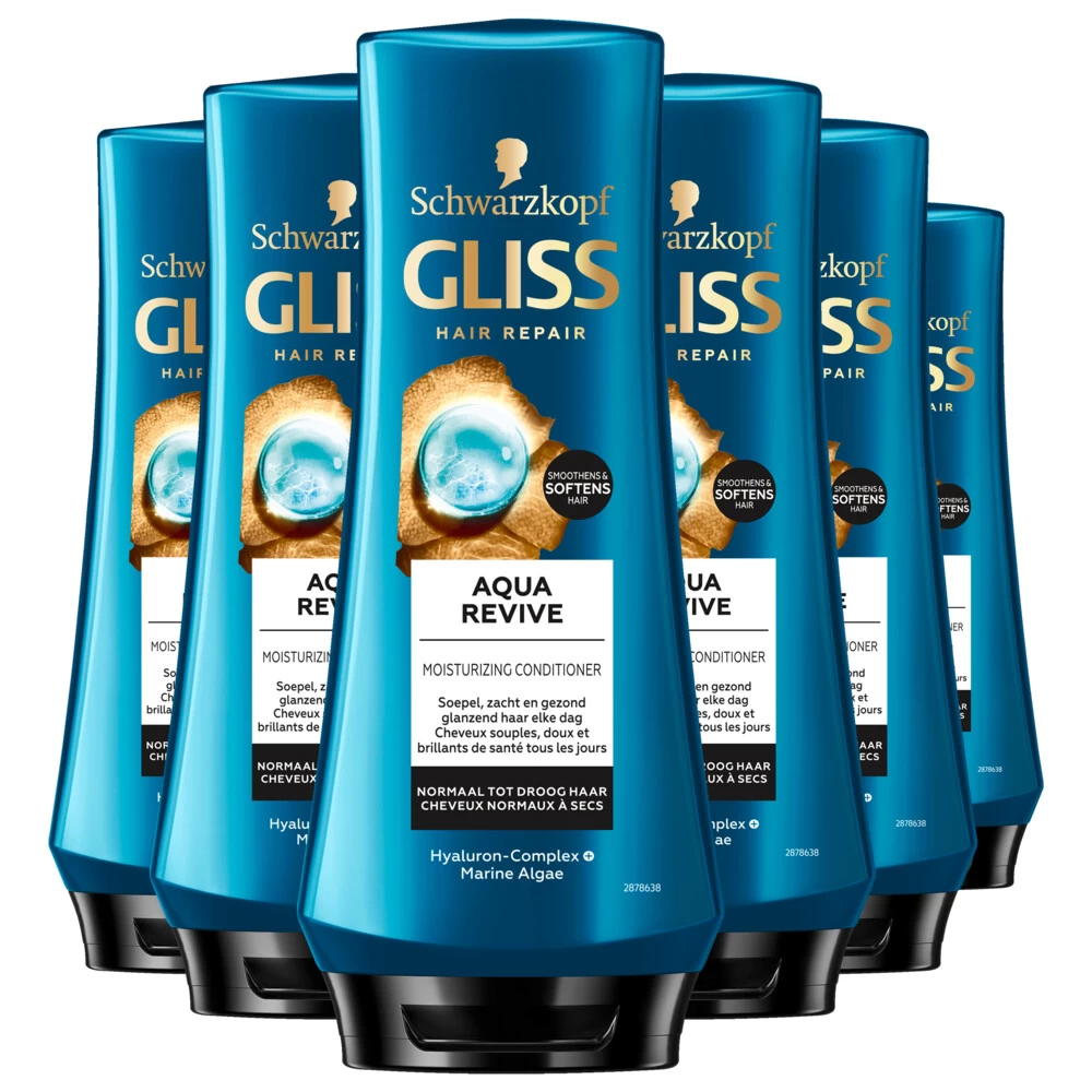 6x Gliss Aqua Revive Conditioner 3 6x Gliss Aqua Revive Conditioner