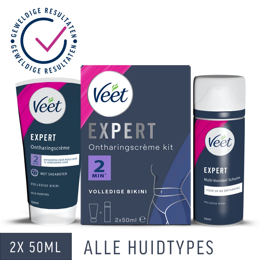 Veet Expert Ontharingscrème Bikini Kit 4 Veet Expert Ontharingscrème Bikini Kit - Image 2