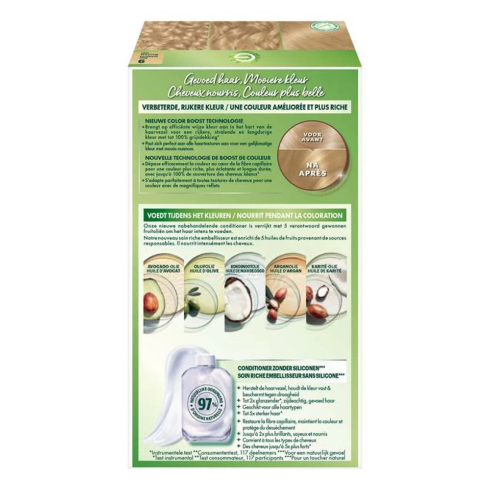 Garnier Nutrisse Crème 90 - Zeer Lichtblond 4 Garnier Nutrisse Crème 90 - Zeer Lichtblond - Afbeelding 2