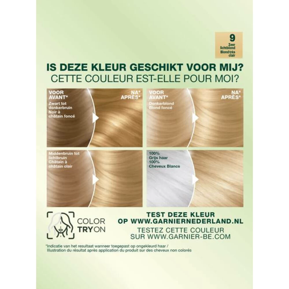 Garnier Nutrisse Crème 90 - Zeer Lichtblond 5 Garnier Nutrisse Crème 90 - Zeer Lichtblond - Afbeelding 3