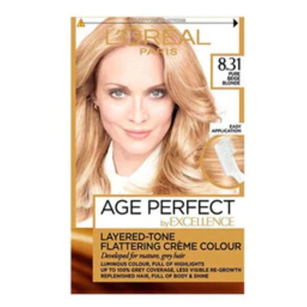 L'Oreal Lu0027Oréal Excellence Age Perfect Haarverf 8.31 Licht Goud Asblond 3 L'Oreal Lu0027Oréal Excellence Age Perfect Haarverf 8.31 Licht Goud Asblond