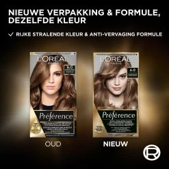 L'Oreal Lu0027Oréal Preference Haarkleuring 06 Ombrie - Donkerblond 8 L'Oreal Lu0027Oréal Preference Haarkleuring 06 Ombrie - Donkerblond -Kortingswinkel voor verzorgingsproducten 974935 3