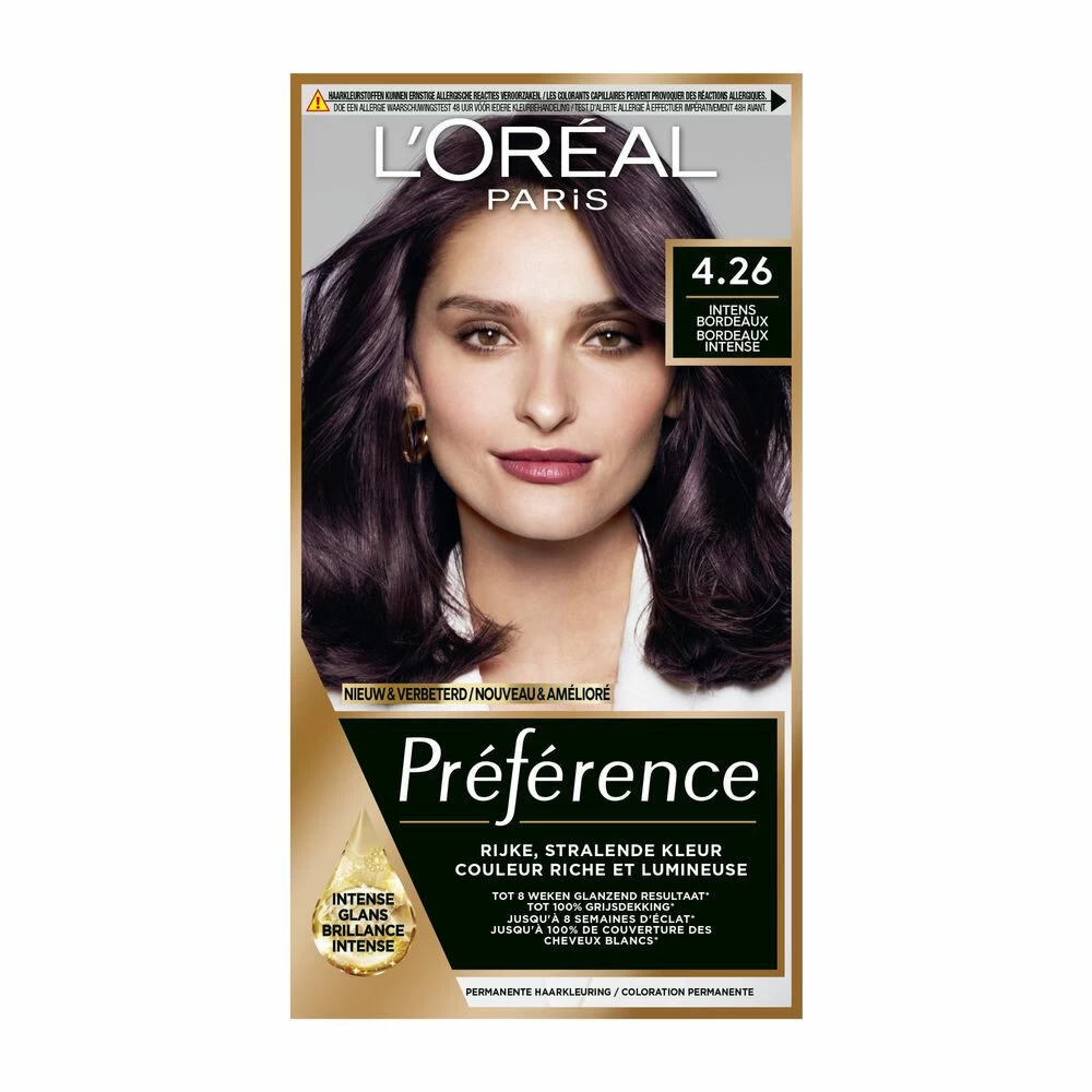 L'Oreal Lu0027Oréal Preference Haarkleuring 4.26 Tuscany - Intens Bordeaux 3 L'Oreal Lu0027Oréal Preference Haarkleuring 4.26 Tuscany - Intens Bordeaux