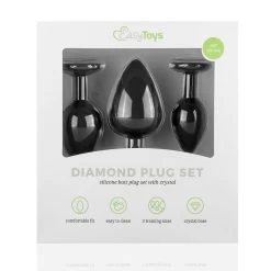 Easytoys Luxe Buttplug Set Zwart -Kortingswinkel voor verzorgingsproducten 995909 3