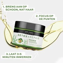 John Frieda Detox & Repair Haarmasker -Kortingswinkel voor verzorgingsproducten 996980 4
