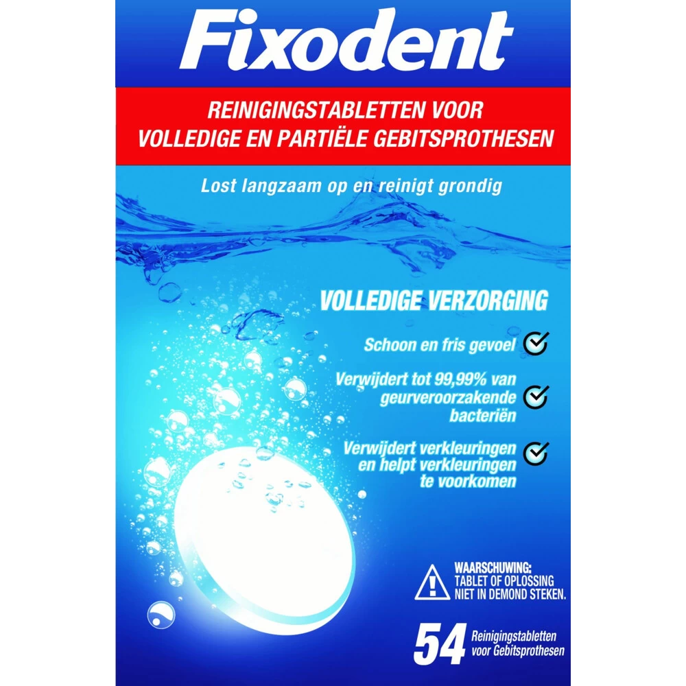 3x Fixodent Reinigingstabletten Complete Care 3 3x Fixodent Reinigingstabletten Complete Care